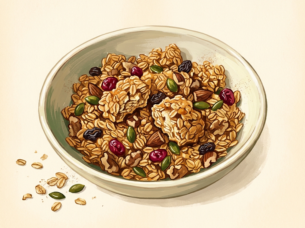 Illustration of Slow-Toast Coconut Granola