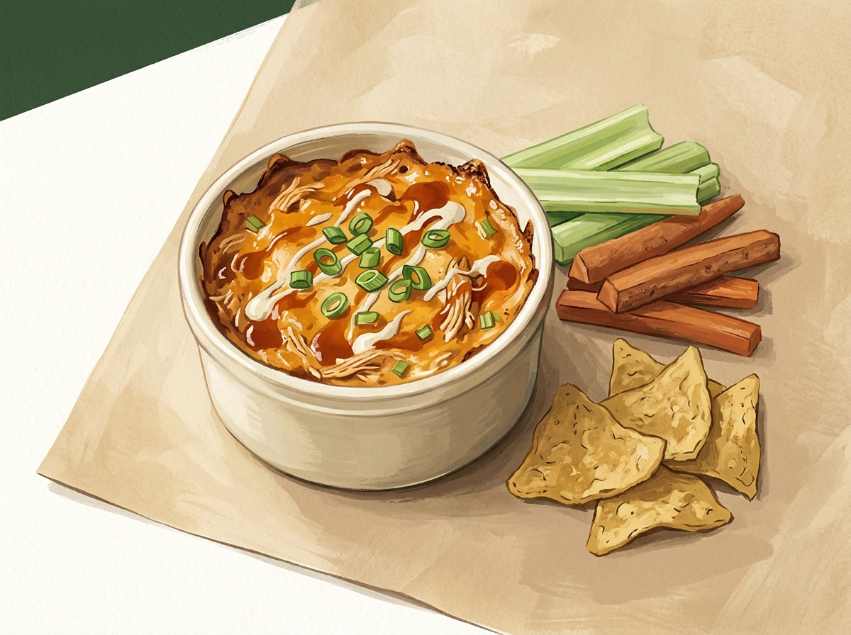 Illustration of Buffalo Chicken Ramekins