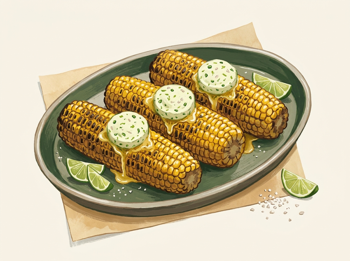 Illustration of Jalapeño-Lime Corn Coins