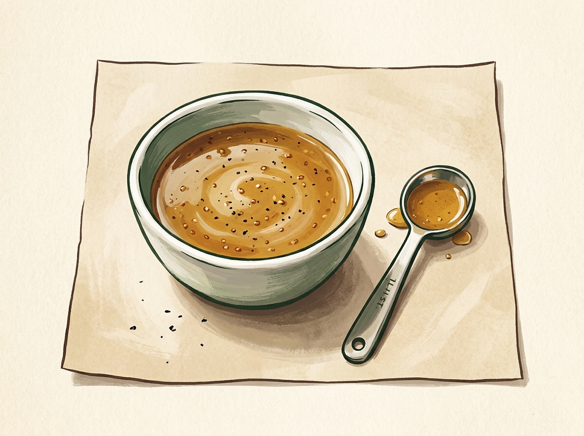 Illustration of Sweet-Sharp Honey Mustard, Measured by the Spoon