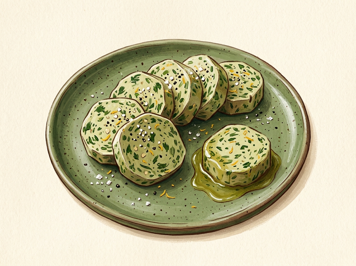 Illustration of Steakhouse Herb Butter Coins