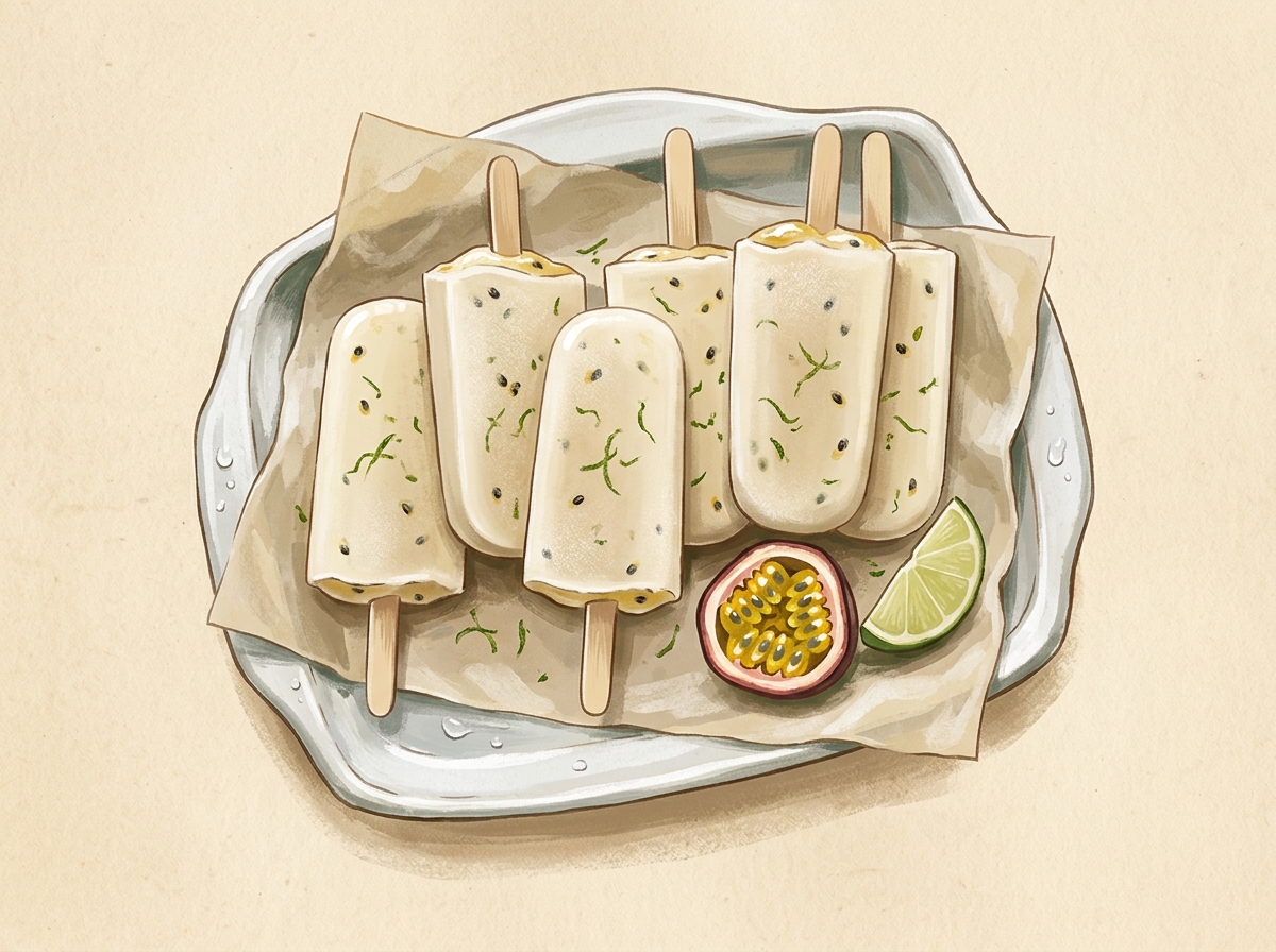 Illustration of Lime-Coconut Pops, Six Even Ones
