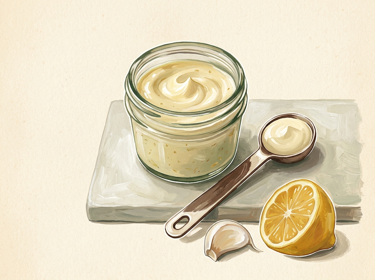 Illustration of The One-Tablespoon Garlic Aioli