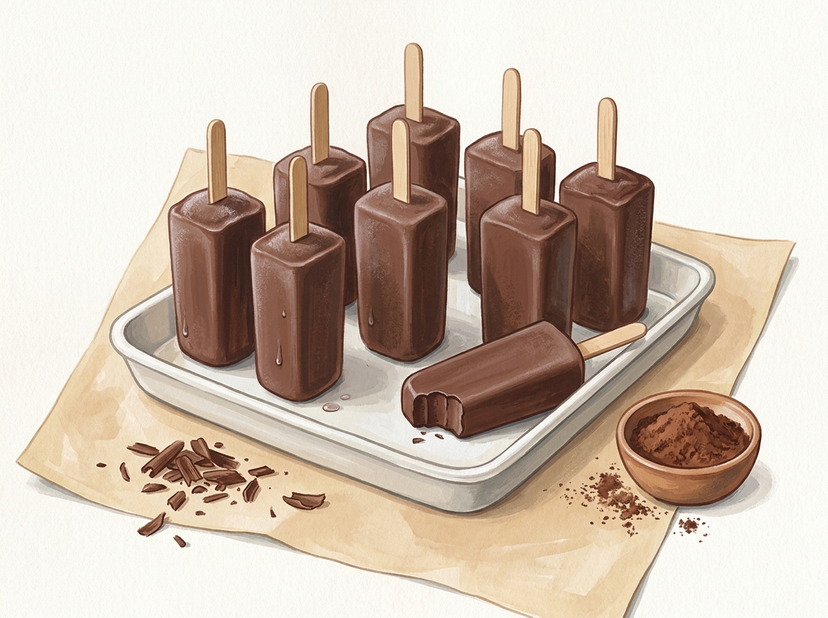 Illustration of Ten Equal Fudge Pops