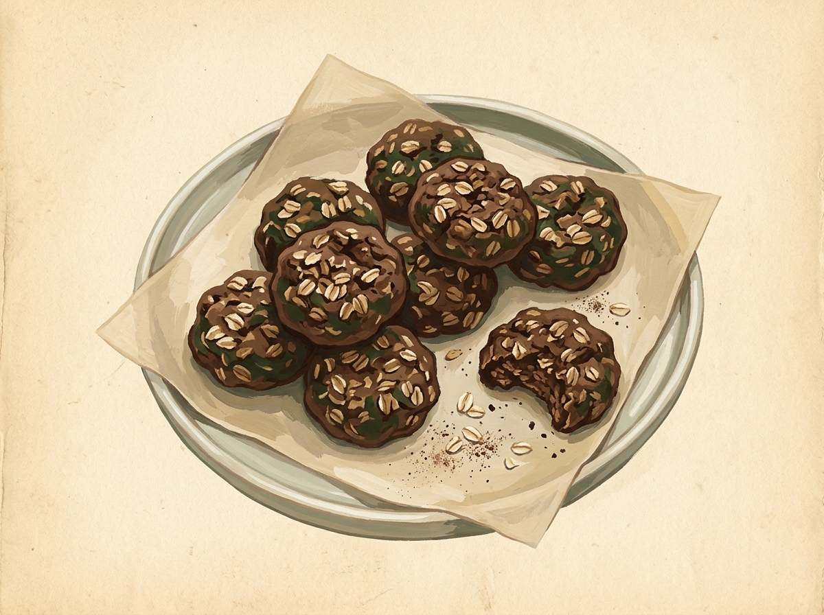 Illustration of Chocolate Oat Drops, Weighed Not Scooped