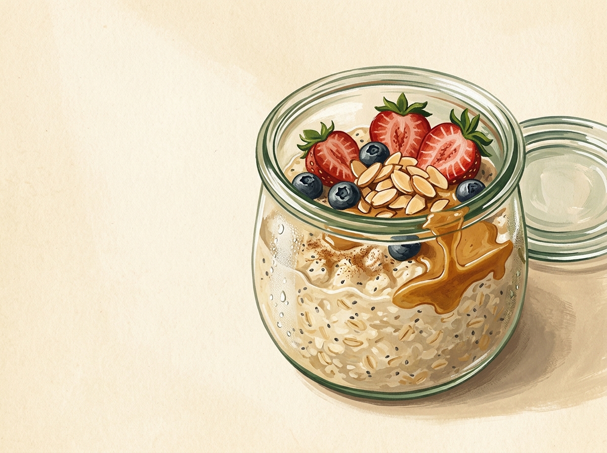 Illustration of Slow Morning Overnight Oats